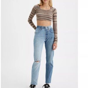 Levi’s Premium Two-Toned 501 Jeans
